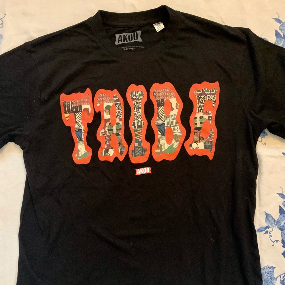 100% cotton, LARGE, black, akoo brand